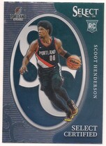 2023 Panini Select Select Certified #19 Scoot Henderson