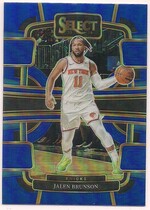 2023 Panini Select Blue Prizm #7 Jalen Brunson