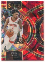 2023 Panini Select Red Cracked Ice Prizm #159 Jalen Green