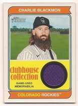 2023 Topps Heritage High Number Clubhouse Collection Relics #CCR-CB Charlie Blackmon