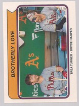 2023 Topps Heritage High Number Combo Cards #CC-10 Bryce Harper|Trea Turner