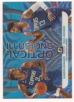 2022 Donruss Optic Optical Illusions #4 Kawhi Leonard|Paul George