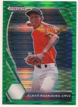2021 Panini Prizm Draft Picks Green Pulsar Prizm #PDP105 Elmer Rodriguez-Cruz