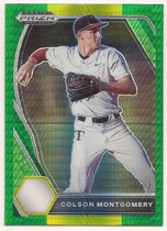 2021 Panini Prizm Draft Picks Hyper Green & Yellow Prizm #PDP22 Colson Montgomery