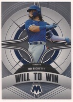 2022 Panini Mosaic Will to Win #WW-4 Bo Bichette