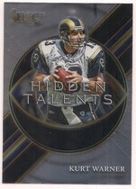 2021 Panini Select Hidden Talents #HT-3 Kurt Warner
