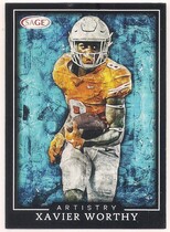 2022 SAGE Artistry Insert Black #ART-XW Xavier Worthy