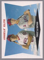 2020 Topps Archives 1960 Topps Combos #60CC-TO Mike Trout|Shohei Ohtani