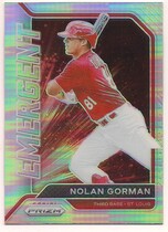 2021 Panini Prizm Emergent Silver Prizm #EM11 Nolan Gorman
