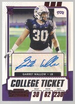 2021 Panini Contenders Draft Picks College Ticket Red #254 Garret Wallow