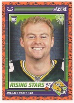 2024 Score Score-A-Treat Rising Stars Orange Pumpkin #40 Michael Pratt