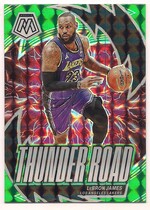 2023 Panini Mosaic Thunder Road Green Mosaic #9 Lebron James