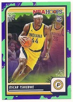 2023 Panini NBA Hoops Haunted Hoops Slime #13 Oscar Tshiebwe