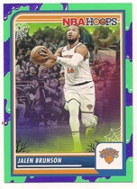 2023 Panini NBA Hoops Haunted Hoops Slime #242 Jalen Brunson