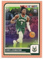 2023 Panini NBA Hoops Haunted Hoops Orange #99 Chris Livingston