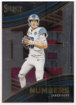 2023 Panini Select Select Numbers #10 Jared Goff