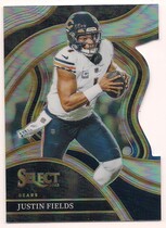 2023 Panini Select Silver Die-Cut Prizm #249 Justin Fields