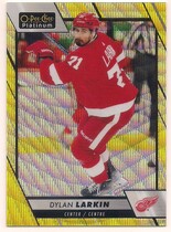 2023 Upper Deck O-Pee-Chee OPC Platinum Neon Yellow Surge #48 Dylan Larkin