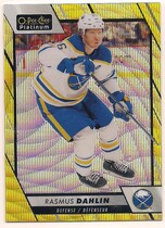 2023 Upper Deck O-Pee-Chee OPC Platinum Neon Yellow Surge #160 Rasmus Dahlin
