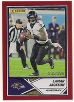 2024 Panini Stickers Cards Red #53 Lamar Jackson