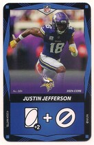 2024 UNO Elite Core Edition Blue #84 Justin Jefferson