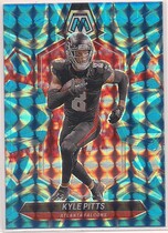 2024 Panini Mosaic Blue Reactive Mosaic #11 Kyle Pitts