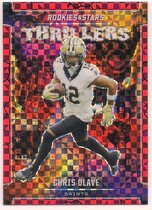2024 Panini Rookies & Stars Thrillers Red Plaid #15 Chris Olave