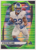2024 Panini Prizm Neon Green Pulsar Prizm #167 Kyren Williams