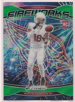 2024 Panini Prizm Fireworks Green Prizm #20 Marvin Harrison Jr.