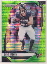 2024 Panini Prizm Neon Green Pulsar Prizm #318 Cade Stover