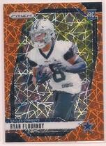 2024 Panini Prizm Orange Lazer Prizm #387 Ryan Flournoy