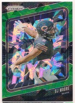 2024 Panini Prizm Hype Green Ice Prizm #15 Dj Moore