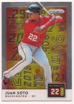 2019 Panini Prizm Numbers Game #NG1 Juan Soto