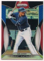 2019 Panini Prizm Prizm Red White & Blue #13 Manny Machado