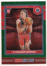 2024 Panini NBA Hoops Premium Green Prizms #254 Kyshawn George