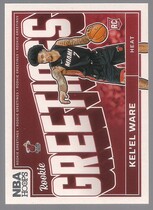 2024 Panini NBA Hoops Rookie Greetings #2 Kelel Ware