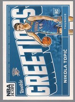 2024 Panini NBA Hoops Rookie Greetings #20 Nikola Topic