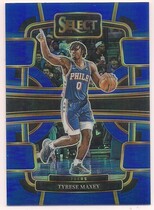 2023 Panini Select Blue Prizm #44 Tyrese Maxey