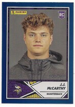 2024 Panini Stickers Cards Blue #78 J.J. Mccarthy
