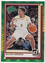 2025 Donruss Holo Green Laser #58 Alijah Arenas