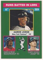 2025 Topps Heritage Dark Green Border #196 Aaron Judge|Brent Rooker|Jose Ramirez
