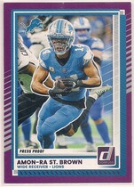 2025 Donruss Press Proof Purple #81 Amon-Ra St. Brown