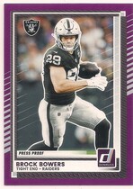 2025 Donruss Press Proof Purple #1 Brock Bowers