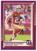 2025 Donruss Press Proof Purple #161 Christian Mccaffrey