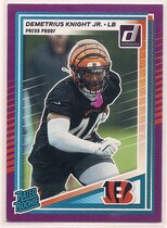 2025 Donruss Press Proof Purple #385 Demetrius Knight Jr.