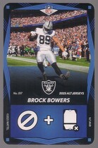 2025 UNO Elite Alt Jerseys Edition Blue #17 Brock Bowers