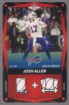 2025 UNO Elite Alt Jerseys Edition Red #4 Josh Allen