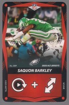 2025 UNO Elite Alt Jerseys Edition Red #9 Saquon Barkley