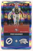 2025 UNO Elite Alt Jerseys Edition Blue Foil #179 Fred Warner