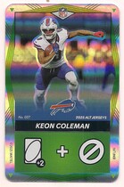 2025 UNO Elite Alt Jerseys Edition Green Foil #27 Keon Coleman